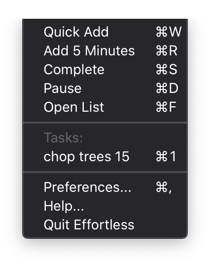 effortlessmenu